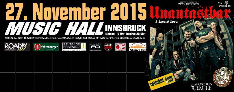Unantastbar & Special Guest - Music Hall Innsbruck