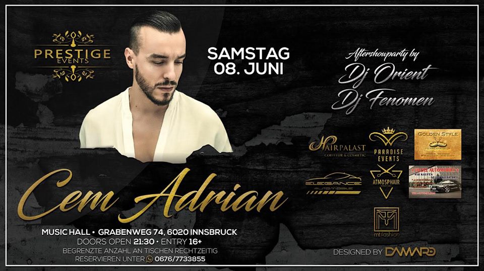 CEM ADRIAN • DJ ORIENT • DJ FENOMEN • Music Hall Innsbruck