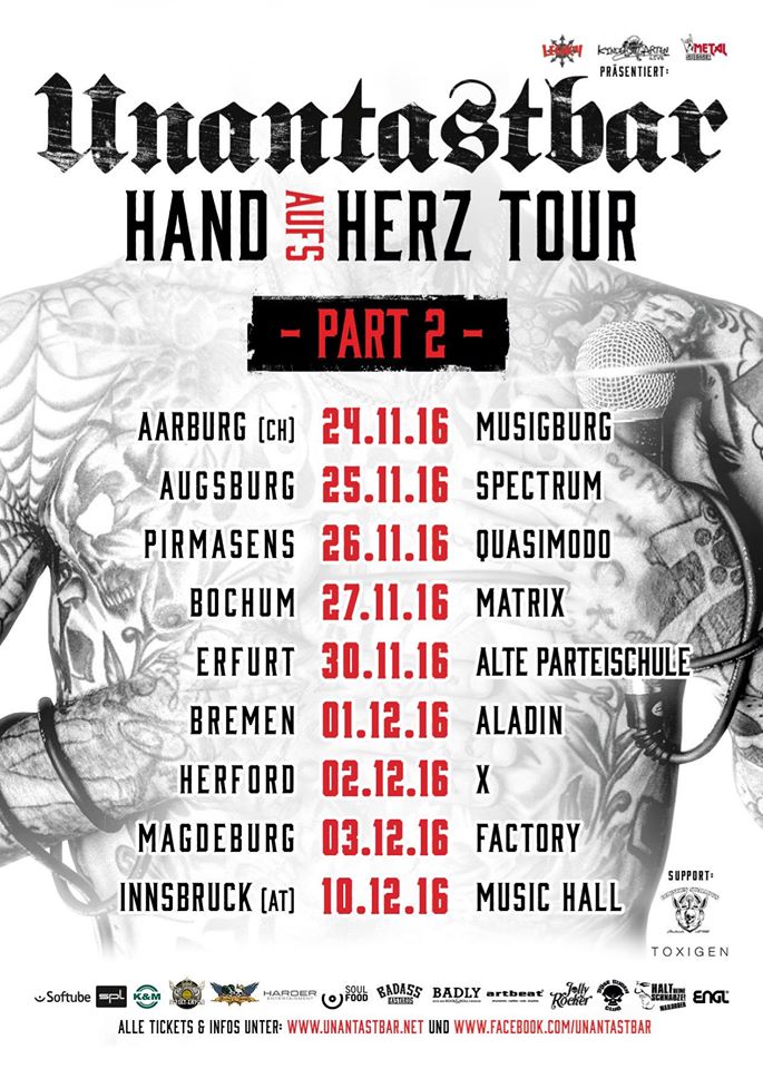 Unantastbar - Hand aufs Herz Tour - Music Hall Innsbruck